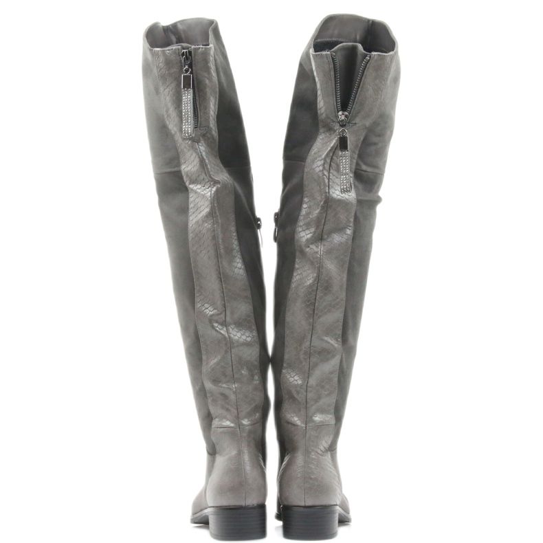 Šedé kozačky Filippo 379 šedá 3