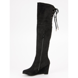 Cm Paris Kozačky nad kolena černý 2