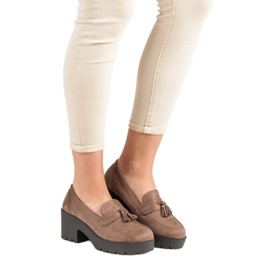 Ch. Creation Stylové mokasínové boty hnědý 2