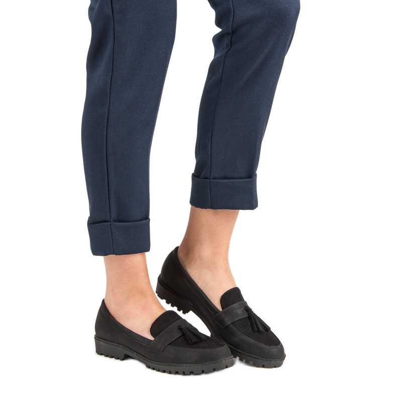 Queen Vivi Černé mokasíny černá 2