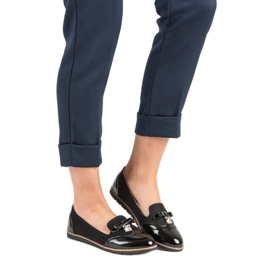 SDS Módní mokasíny černý 2