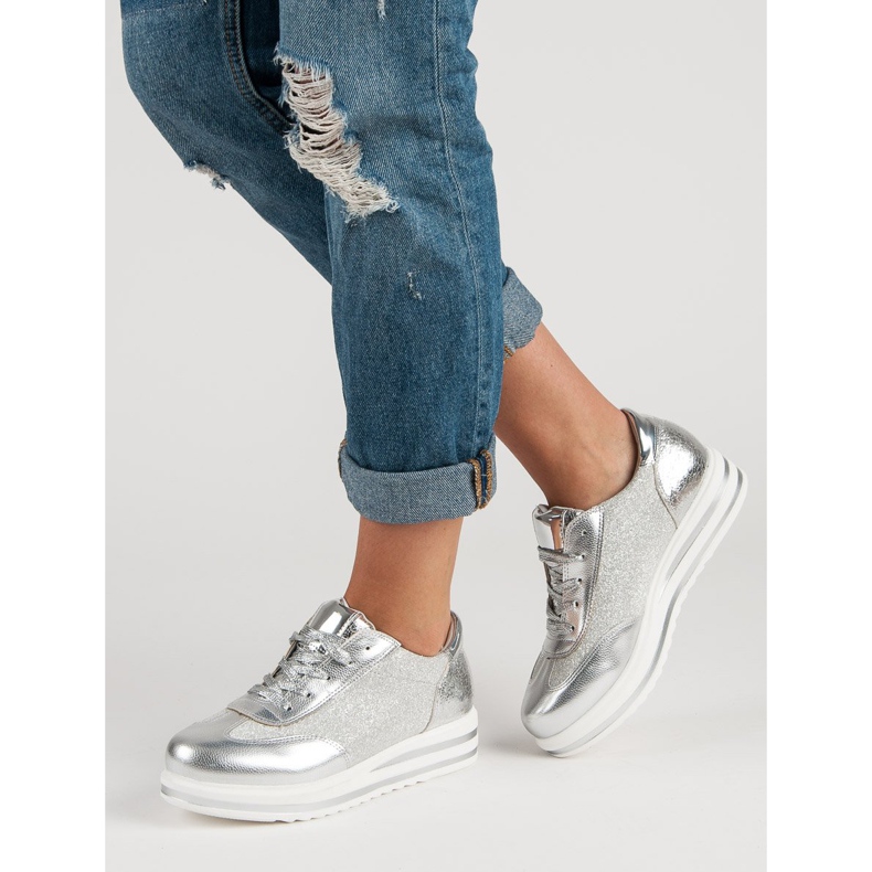 Fama Módní tenisky šedá 2