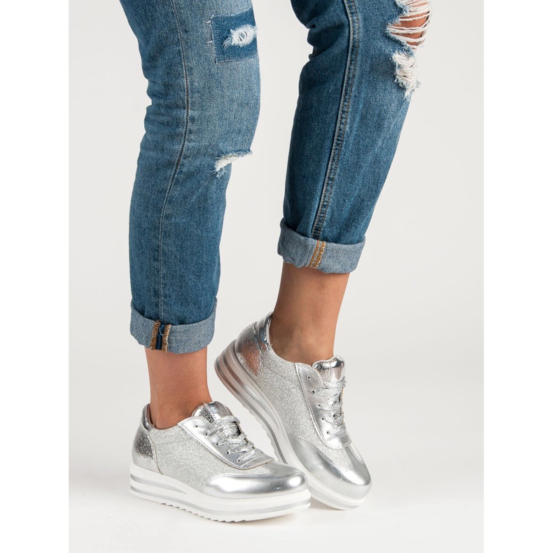 Fama Módní tenisky šedá 1