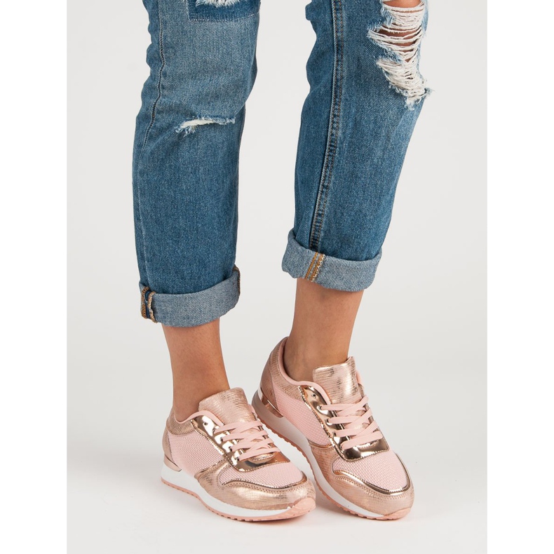 Módní sportovní obuv růžový 2