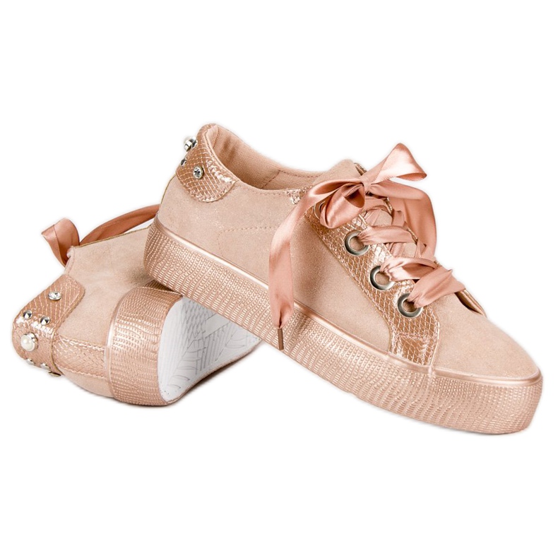 Bestelle Svázaná sportovní obuv šedá 1