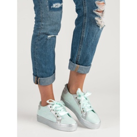 Bestelle Svázaná sportovní obuv zelená 2