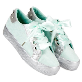 Bestelle Svázaná sportovní obuv zelená 1