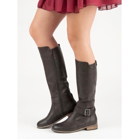 Klasické jezdecké boty šedá 1