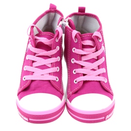 American Club Růžové tenisky se zipem American TEN13 modrý růžový 4