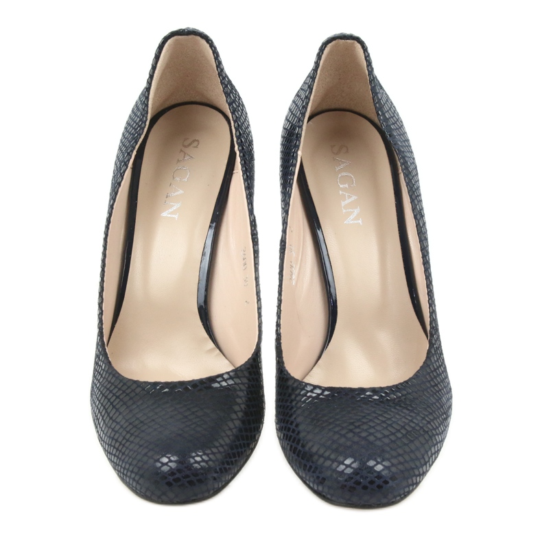 Sagan 2600 tmavě modré lodičky námořnická modrá 4