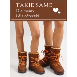Dětské měsíční sněhové boty k1647403 hnědý 1