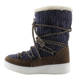Dětské sněhové boty eskimoski k1646102 Marino námořnická modrá 1