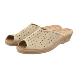 Befado dámské boty pantofle 581d169 pantofle béžový 3