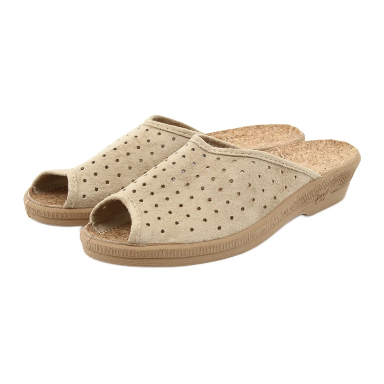 Befado dámské boty pantofle 581d169 pantofle béžový 3