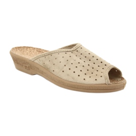 Befado dámské boty pantofle 581d169 pantofle béžový 1