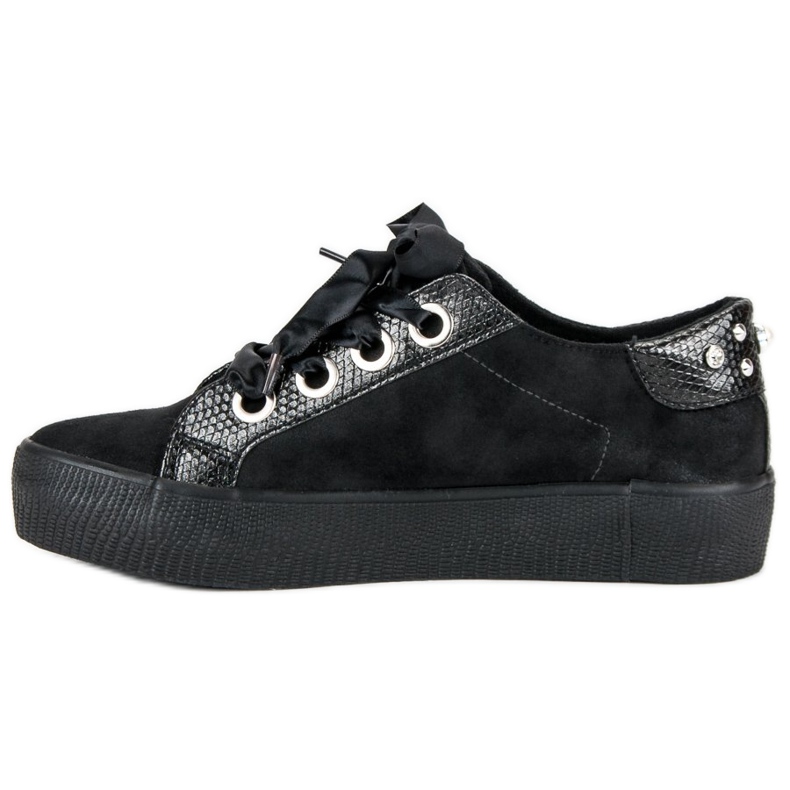 Bestelle Svázaná sportovní obuv černá 1