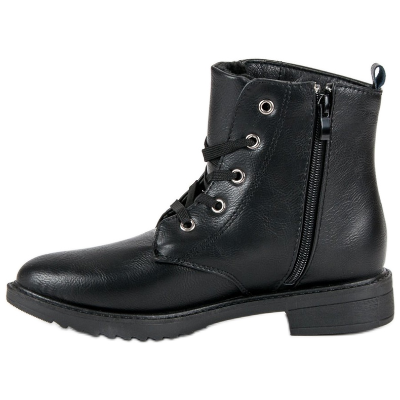 Klasické šněrovací boty černý 1