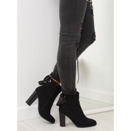 Černé vysoké podpatky 1331 Černá černý 1