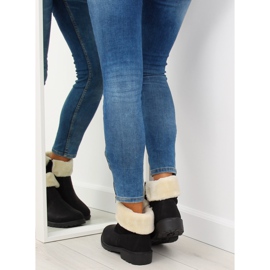 Černá ZY9210 Černá tlustě izolovaná obuv černý 2