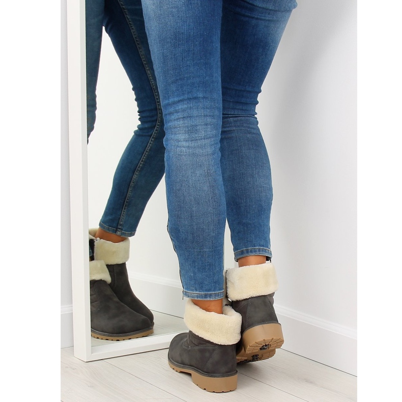 Šedá ZY9210 Šedá silně izolovaná obuv 2 Šedá ZY9210 Šedá silně izolovaná obuv 2