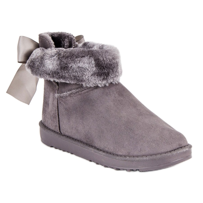 Sněhule s rozepínacím svrškem šedá 2