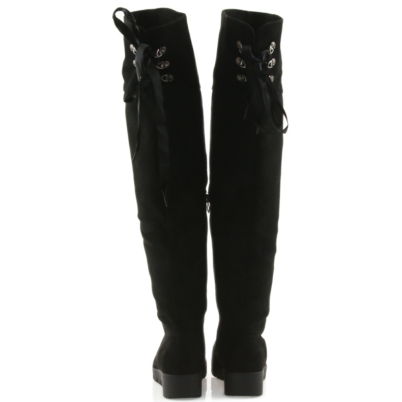 Černé dlouhé boty Filippo černá 3