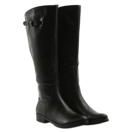 M.Daszyński Důstojníci v botách Daszyński SA131 černý 4