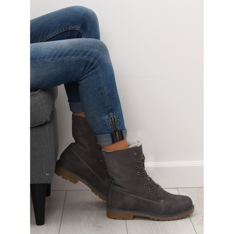 Dřevěná pracovní obuv šedá 1123-PA šedá 1 Dřevěná pracovní obuv šedá 1123-PA šedá 1