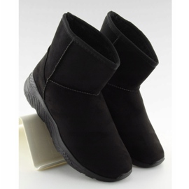 Černé dámské sněhové boty D009 Black černá 1