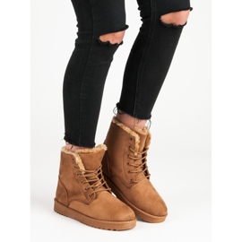 Forever Folie Teplé semišové boty hnědý 2