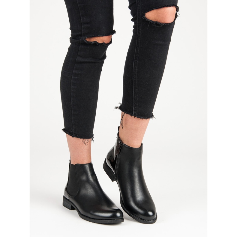 J. Star Klasické boty Chelsea černá 1