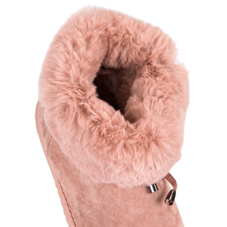 Zdobené Mukluki růžový 1