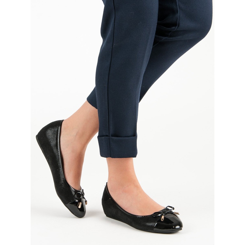 Módní balerínky černý 1