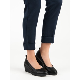 J. Star Černé klínové pumpy černá 2