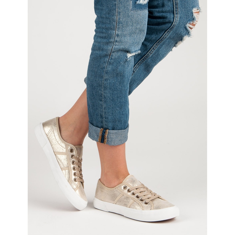 J. Star Šněrovací tenisky žlutá 1