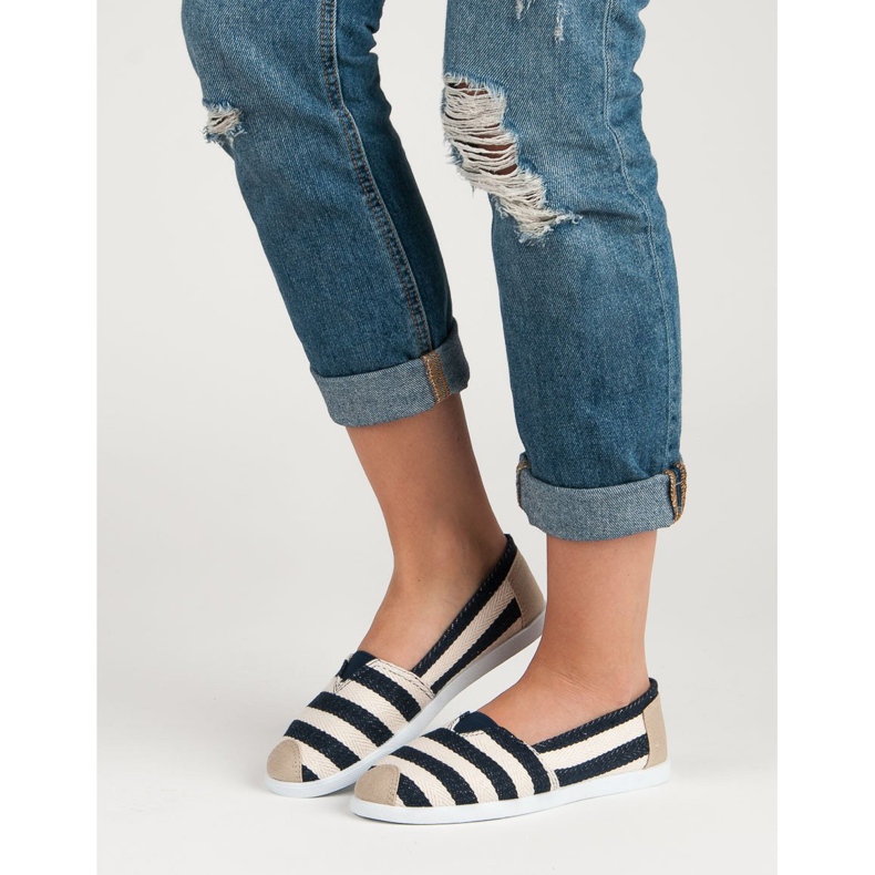 Comer Pruhované slipy bílý hnědý vícebarevný 2