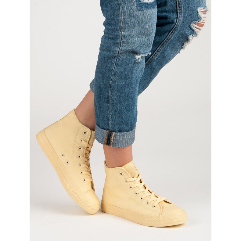 Vysoké tenisky žlutá 1