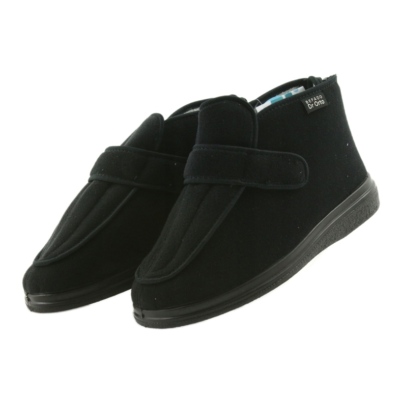 Dr.orto Befado Men's Footwear 987M002 Sensitive Feet Black Silber Insert černá 6