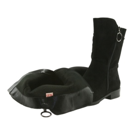 M.Daszyński Černé semišové boty SA130 černý 4