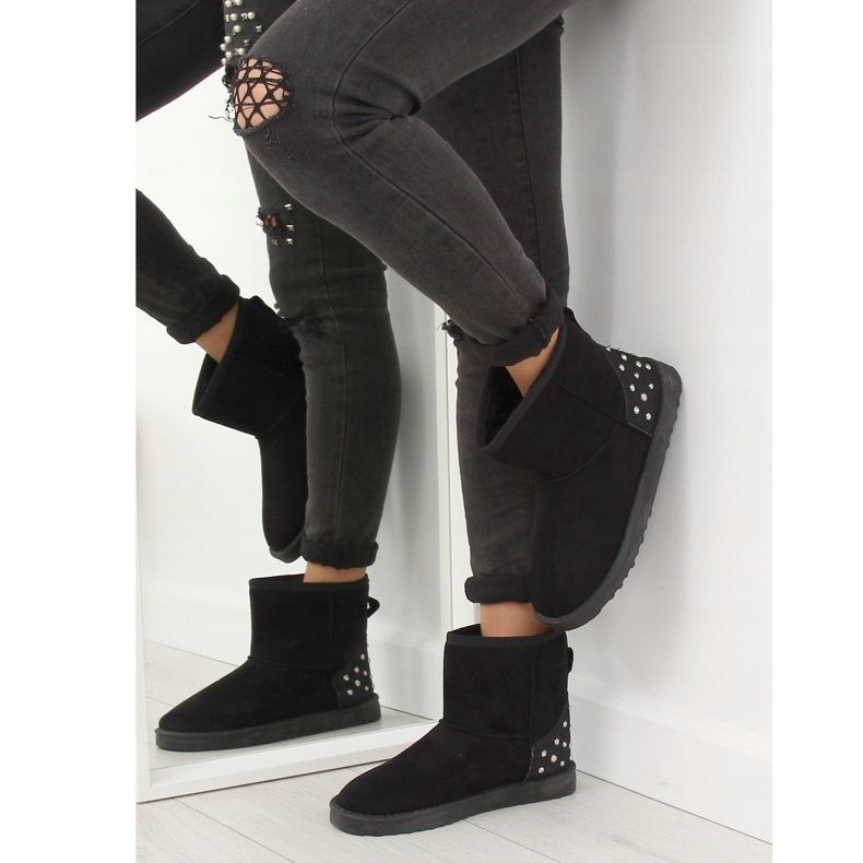 Černé dámské sněhové boty M297 Black černý 2