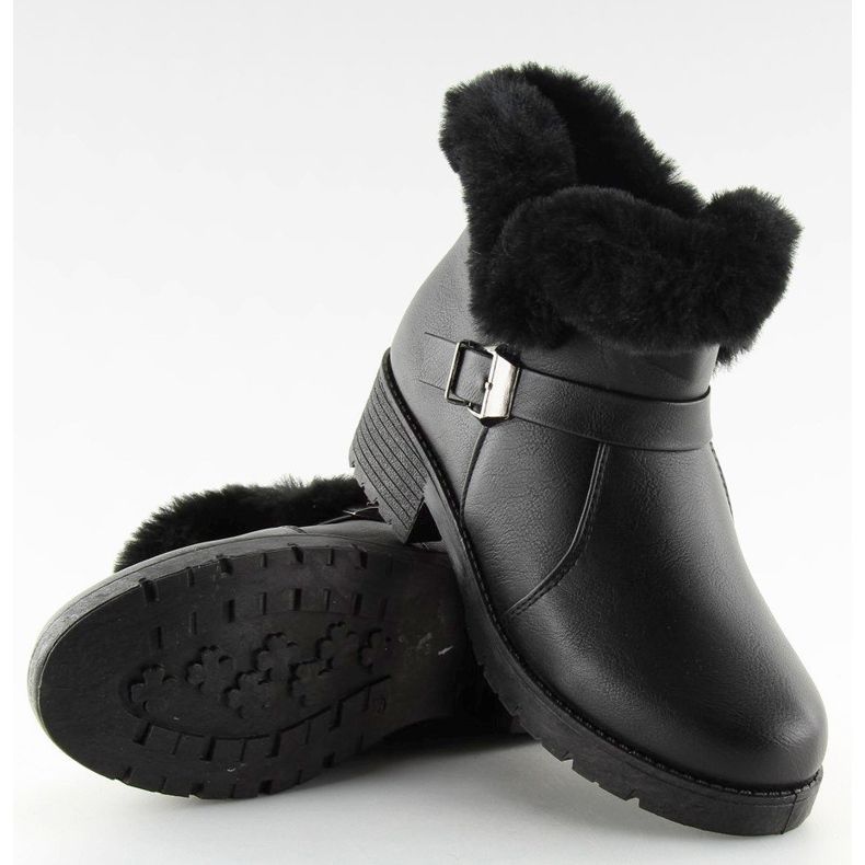 Černé Dámské černé kozačky SJ1820-1 černé černá 2 Černé Dámské černé kozačky SJ1820-1 černé černá 2