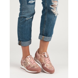 Módní sportovní obuv žlutá růžový 2 Módní sportovní obuv žlutá růžový 2