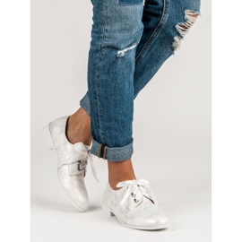 Juliet Vázané brogues bílý šedá 2 Juliet Vázané brogues bílý šedá 2