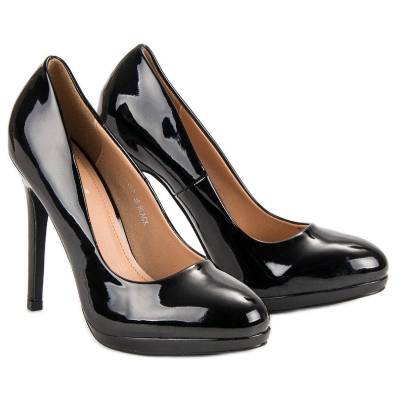 Seastar Sexy lakované vysoké podpatky černá 1