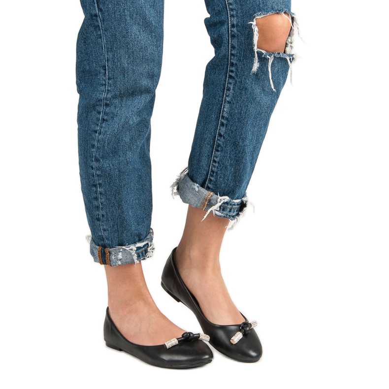 Černé balerínky černá 1