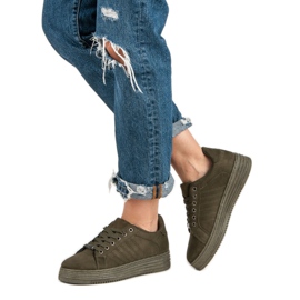 Tenisky na platformě MCKEYLOR zelený 2