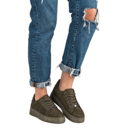 Tenisky na platformě MCKEYLOR zelený 1