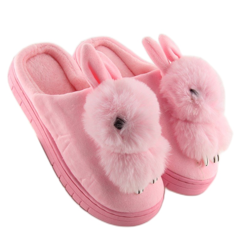 Dámské růžové pantofle zajíčci MA01 Pink růžový 2