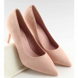 Pohodlné lodičky na růžovém špendlíku LE012P Pink růžový 1