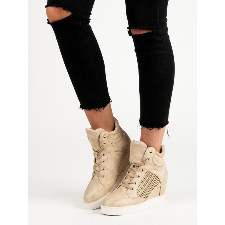 Mazzoni Béžové tenisky béžový 1